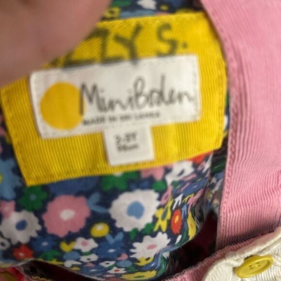 Mini Boden Pink Dress with Floral Pattern RARE - Picture 5 of 5